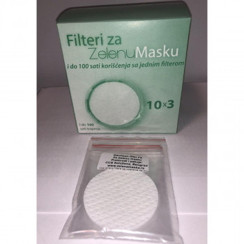 Komplet filtera F8 (3kom) za Zelenu masku