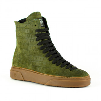 Porrada Lupo AZ110-Boots-COCCO-Camoscio-Zelene