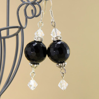 Minđuše SINGLE BLACK